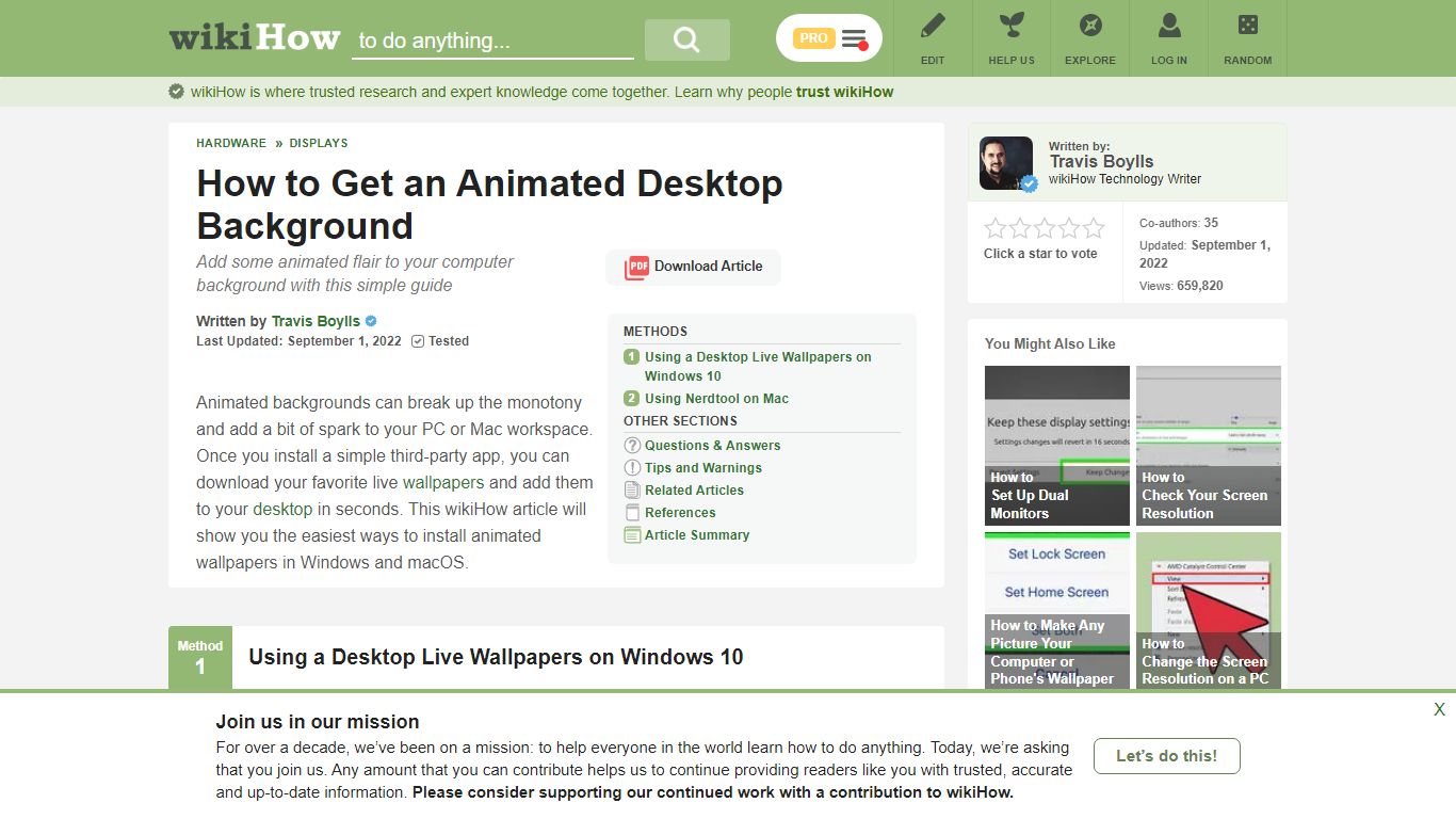 How to Get an Animated Desktop Background (with Pictures) - wikiHow